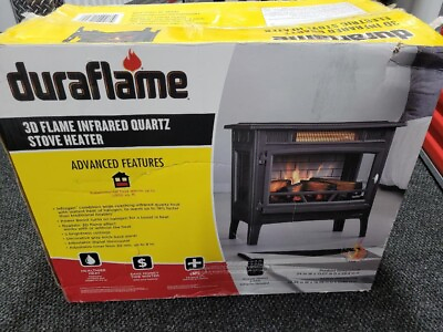 #ad Duraflame DFI 5025 01 Infrared Fireplace Stove with 3D Flame Effect Black $175.00