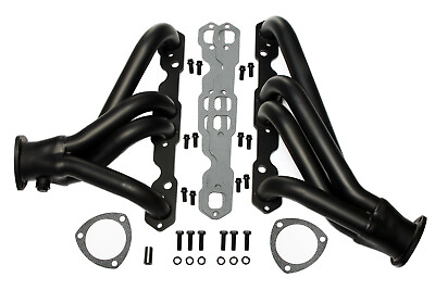 #ad Shorty Exhaust Header for 82 92 Camaro SBC with 305 350 V8 5.0 5.7 Black $145.99