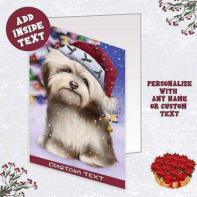 #ad Havanese Dog Greeting Cards and Note Cards with Envelopes Christmas NWT $137.49