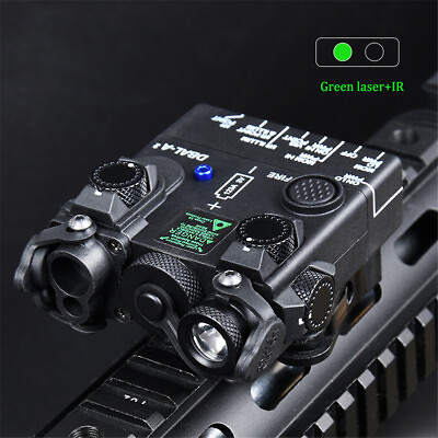 #ad Black DBAL A2 green infrared aiming laser with white hunting strobe light $69.90