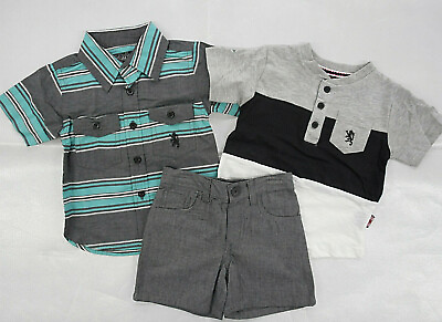 #ad Toddler Boys English Laundry $53 S.S. Casual T Shirt W Shorts Sizes 2T 4T $14.00