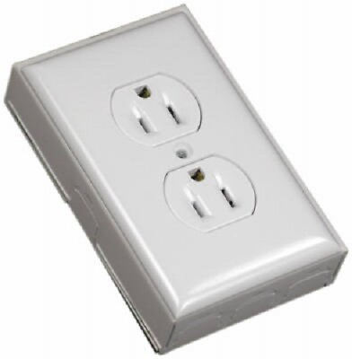 #ad Wiremold Ivory Metallic Outlet Kit Includes Outlet Box 	B2D $26.99