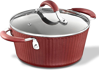 #ad Cooking Pot with Lid Non Stick High Qualified Kitchen Cookware 2.1 Quart Works $51.61