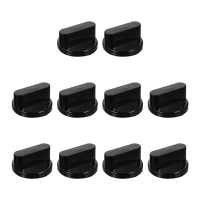 #ad 10pcs Gas Stove Control Knobs Black Replacement Switches for Oven Range $11.38