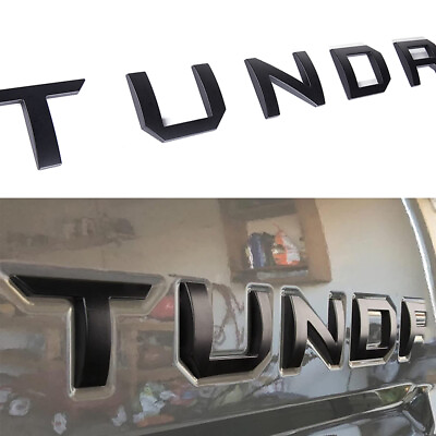 #ad Matte Black Tailgate Insert Letter Rear Badge Rear Emblem For TUNDRA 2014 2021 $13.89