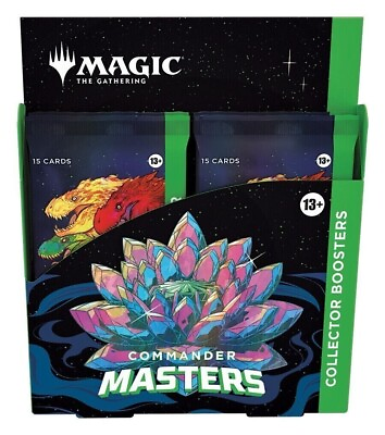 #ad MTG Commander Masters Collector Booster Box Sealed New English 4 packs $188.40