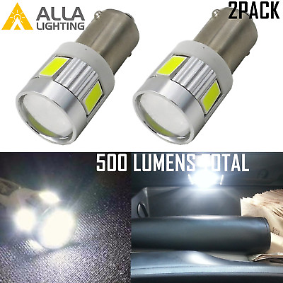 #ad Alla LED 6000K White Bright H10W Interior Overhead Map Light Bulb Side Marker 2x $9.98