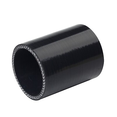 #ad Black ID 45mm 1.75quot; Straight Silicone Coupler Hose Intake Intercooler Turbo $5.55