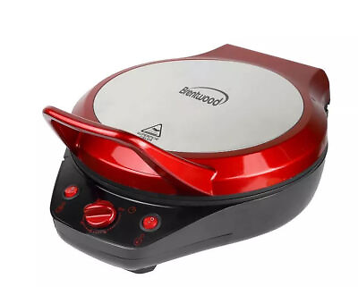 #ad Brentwood TS 124R 12 Inch Non Stick Pizza Maker and Grill with Timer Red $68.99