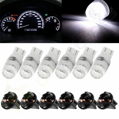 #ad 6X T10 White Samsung LED6x Sockets Replacement For Instrument Panel Dash Lights $10.29