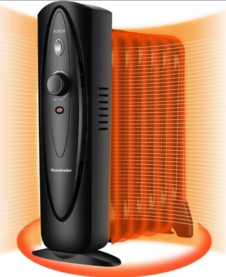 #ad Mini Oil Filled Heater Portable Space Radiant Heater with Adjustable Thermostat $40.00