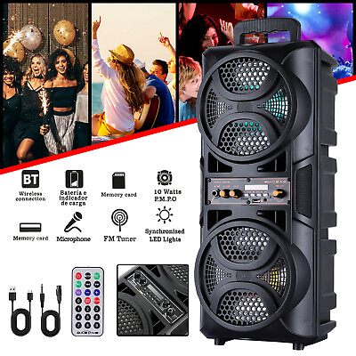 #ad Dual 6.5#x27;#x27; Party Bluetooth Speaker Loud Sound Dual Subwoofer Heavy Bass System $39.99