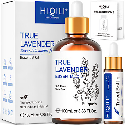 #ad HIQILI 100ml Lavender Essential Oil 100% Pure Natural for Diffuser Sleep Skin $11.58