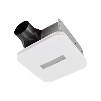 #ad NuTone Bathroom Exhaust Fan 120 Volt LED Light Galvanized Steel Cover Square $138.49
