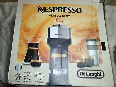 #ad Delonghi Chrome Black Large Nespresso Vertuo Next Coffee And Espresso Machine $100.00