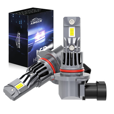 #ad 9012 LED High Low Beam Headlight Bulbs SUPER BRIGHT 30000LM CANBUS KIT Combo 2x $53.99