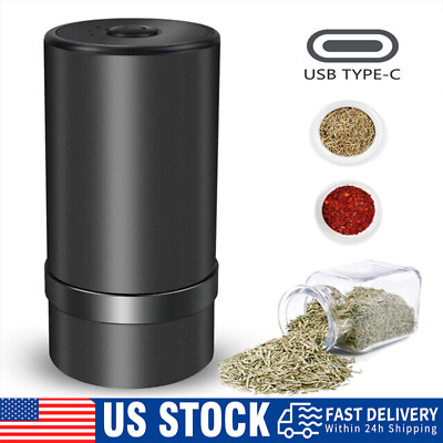 #ad NEW Portable Electric Auto Herb Spice Grinder Crusher Machine USB Rechargeable $19.99