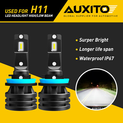 #ad AUXITO H11H8 H9 H16 12000LM LED Headlight Bulb Low Beam 6500K Super Bright M2 $25.99