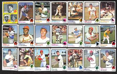 #ad 1973 Topps EX avg near complete 621 660 baseball card set A87688 $400.00