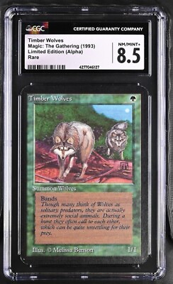 #ad Alpha Timber Wolves CGC NM MINT 8.5 Graded Magic MTG $899.99