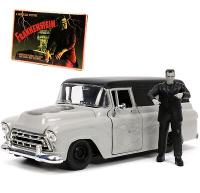 #ad Hollywood Rides Frankenstein 1957 Chevy Suburban Die Cast Vehicle amp; Figure $20.97