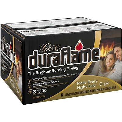 #ad Duraflame Gold Ultra Premium 4.5 lb. Firelogs 6 Pack Case 3 Hour Burn $24.73