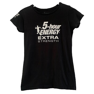 #ad 5 Hour Energy Upgrade Logo T Shirt Black Womens Medium Fits Like A Small $9.99