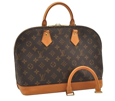 #ad Authentic Louis Vuitton Monogram Alma Hand Bag Purse M51130 LV Junk 2478J $320.00