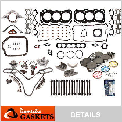 Fit 01 04 Nissan Pathfinder Infiniti QX4 3.5L Master Engine Rebuild Kit VQ35DE $399.00