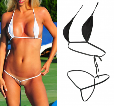 #ad Sexy Ladies Bikini Swimwear Summer Beach Thong Underwear Bra Panties Briefs Tops $13.21