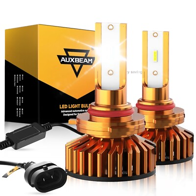 #ad AUXBEAM 9005 HB3 LED Headlight Bulb Car amp; Truck High or Low Beam Kit 6500K White $34.99
