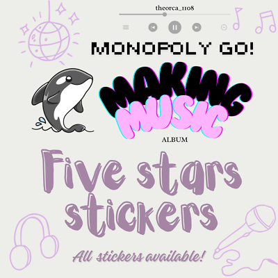 #ad #ad Monopoly Go CHEAP 5✨ Stickers On Your Choice EVERYTHING AVAILABLE READ DES $5.99