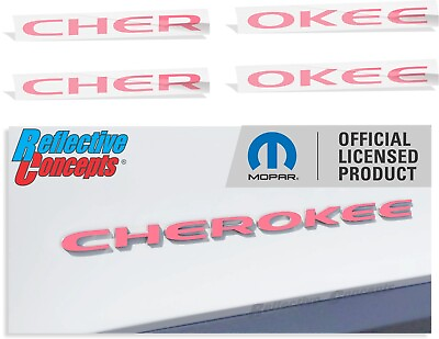 #ad CHEROKEE Emblem Overlay Decals for 2014 2023 Jeep Cherokee $14.99