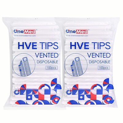 #ad 1000Pcs 10 Bags White Disposable HVE High Volume Evacuation Suction Dental Tips $46.99