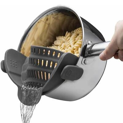 #ad Effortless CookingAdjustable Silicone Potamp;Pasta Strainer Perfect Kitchen Gadget $13.49