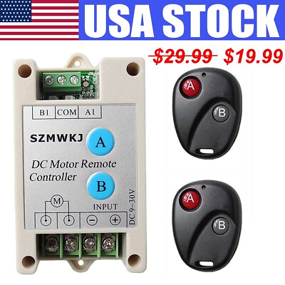 #ad Wireless DC 9 30V Positive Inversion Remote Control for DC Motor Linear Actuator $18.99