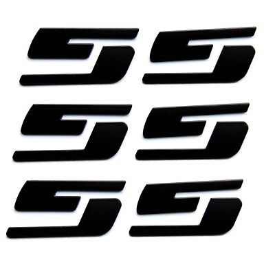 #ad 3x Chrome SS Emblems Sticker 3D Logo Y Silverado Chevrolet GMC series Big $21.64