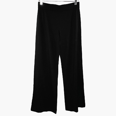 #ad Natori Sz S NEW Wide Leg Pull On Pants Black Comfort Classic $37.99