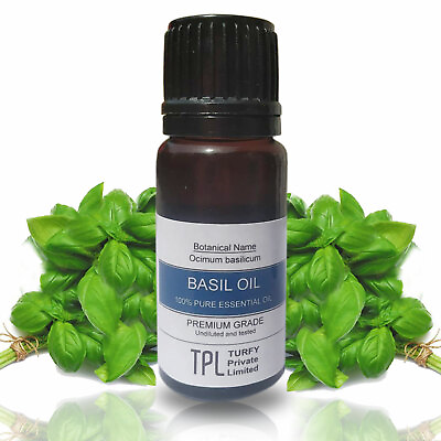 #ad Basil Essential Oil 100% Pure and Natural Oil Free Shipping INDIAN Seller $17.99