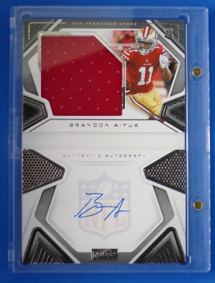 #ad 2020 Playbook Rookie Jersey Booklet 219 Brandon Aiyuk 49ers relic Auto RC 249 $84.99