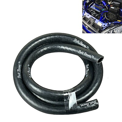 #ad 10mm 3 8quot; BLACK Vacuum Coolant Fuel 2PLY Silicone Hose Racing Line Pipe Tube 1FT $0.99