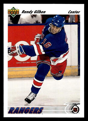 #ad Randy Gilhen 1991 Upper Deck #603 New York Rangers $1.95