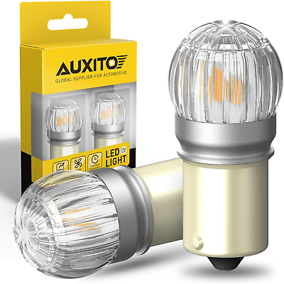 #ad AUXITO 1156 LED Bulbs Amber Turn Signal Light Super Bright 300% Brighter than $36.71