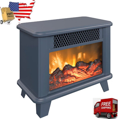 #ad Portable 1500W Electric Personal Fireplace Stove Space Heater Realistic Flame US $97.47