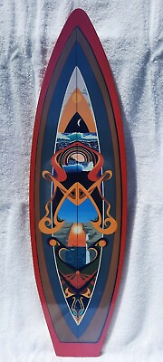 #ad Decorative Surfboard Red 32 x 9 inches $125.00