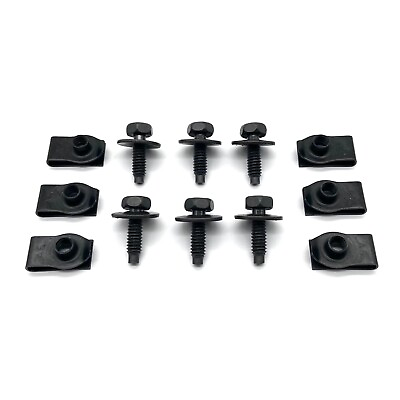 #ad Fits Jeep Wrangler YJ TJ 87 06 Radiator Mounting Bolts and U Nuts $17.99
