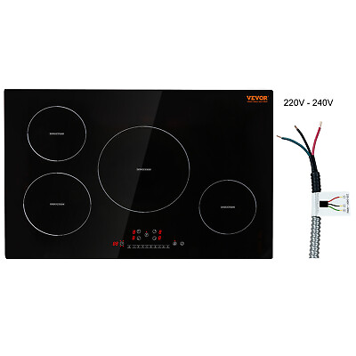 #ad VEVOR 30in Electric Induction Cooktop 4 Burners Stove Top Touch Control 7500W $204.84