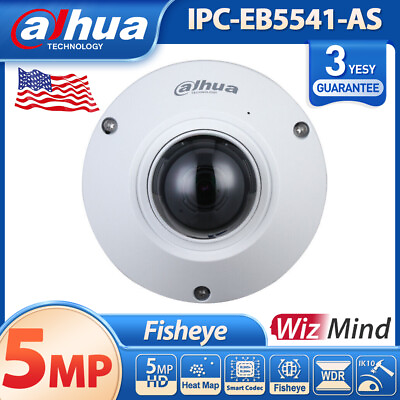 Dahua 5MP Fisheye IP Camera MIC PoE IPC EB5541 AS Heat map people counting DHL $134.90