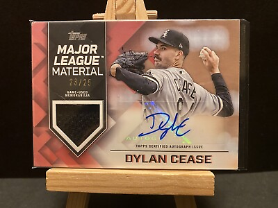 #ad 2022 Topps Update Major League Material Auto Red 25 Dylan Cease #MLMA DC Auto $49.99