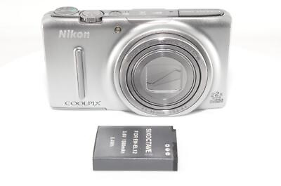 #ad Nikon Coolpix S9500 Silver 18.1MP Digital Camera 22x Optical Zoom Beautiful $419.99